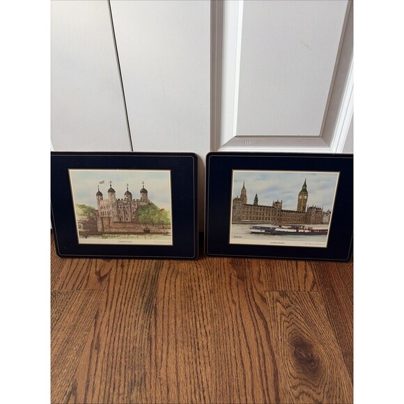 Pimpernel 6 London Scenes Luncheon Placemats in Box Cork Back Made in England - Picture 3 of 3